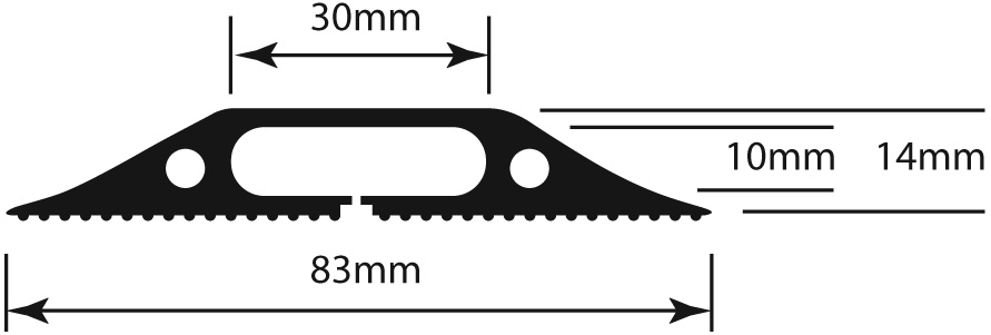 83mm Wide Floor Cable Cover