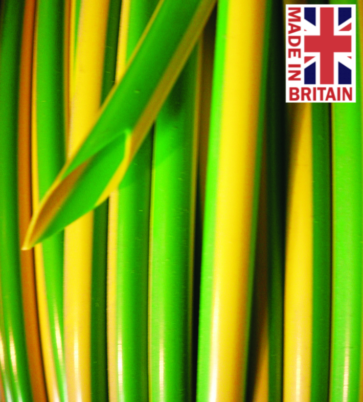 Green/Yellow PVC Earth Sleeving