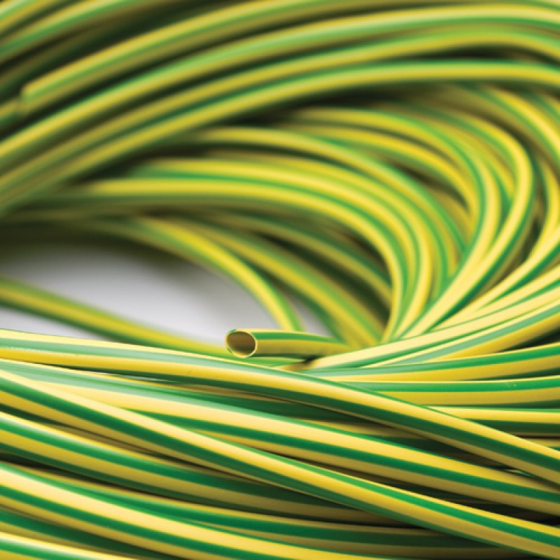 ZH Green/Yellow Low Smoke & Fume (LSF) Halogen Free Over Sleeving