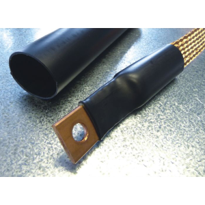 Heavy Wall Heat Shrink size 115/34 Adhesive Lined Black HRHW, on a braided sleeve