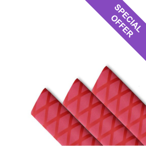 Skid-Proof, Non-Slip Textured Heat Shrink Tubing size 40mm Red