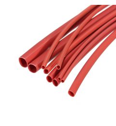 Mixed Heat Shrink Kit 15pc Red - 1 meter lengths