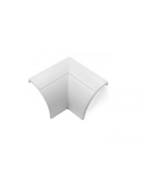 22 x 22mm Clip-Over External Bend White