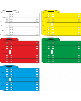 Tie-On Tip Tag Markers Size 12.5mm x 60mm Plain None Marking