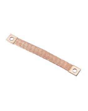 Flexible Earth Copper Braid Bond Straps - 200 x 25 x 3.5mm