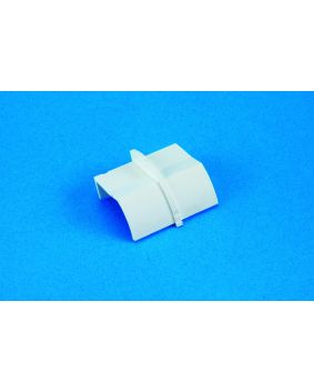 22 x 22mm Clip-Over Plain Coupler White