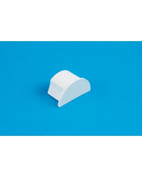 16 x 8mm Smooth-fit End Cap White