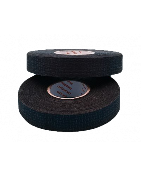 Black Self Adhesive Fleece Linen Loom Harness Tape 19mm - 1 x 50mtr Roll
