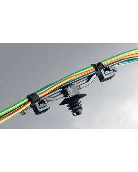 Hellermann Tyton Moveable Bundling Clips with Fixing and Fir Tree 54 x 6.0 mm Black | 151-02901