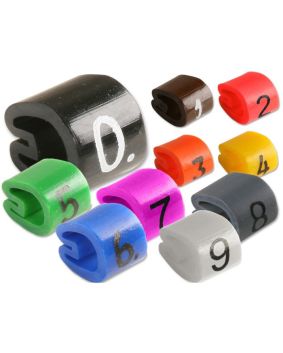 Z-Type Marker Size 11 colour coded all together on a white background