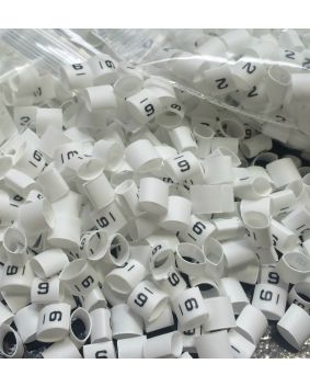 HTP-TRSA Black Marking on White Heat Shrink Cable Markers size 1.6/0.8mm