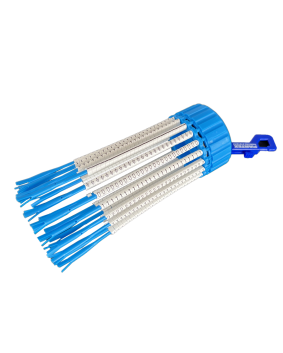 Cable Marking Keyring Dispenser, Black on White HZ Markers
