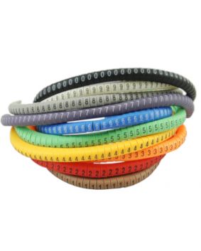 HGDC2-5 Slide On Chevron Cut PVC Cable Markers