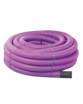 Twin Wall Motorway Communications Ducting Conduit 94mm ID & 110mm OD in Violet - Bulk Qty