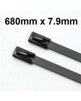Heavy Duty Stainless Steel Cable Ties Coated 680mm x 7.9mm