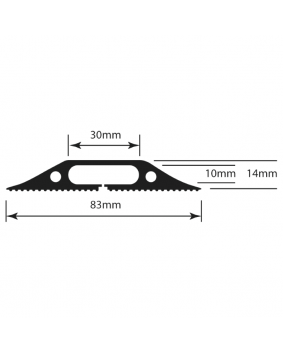83mm Wide Floor Linkable Cable Cover 